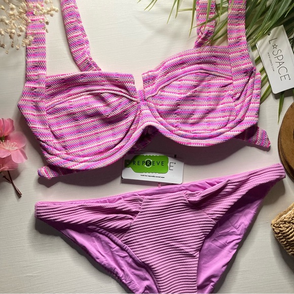 L*SPACE Pink Bikini Set - Picture 2 of 15